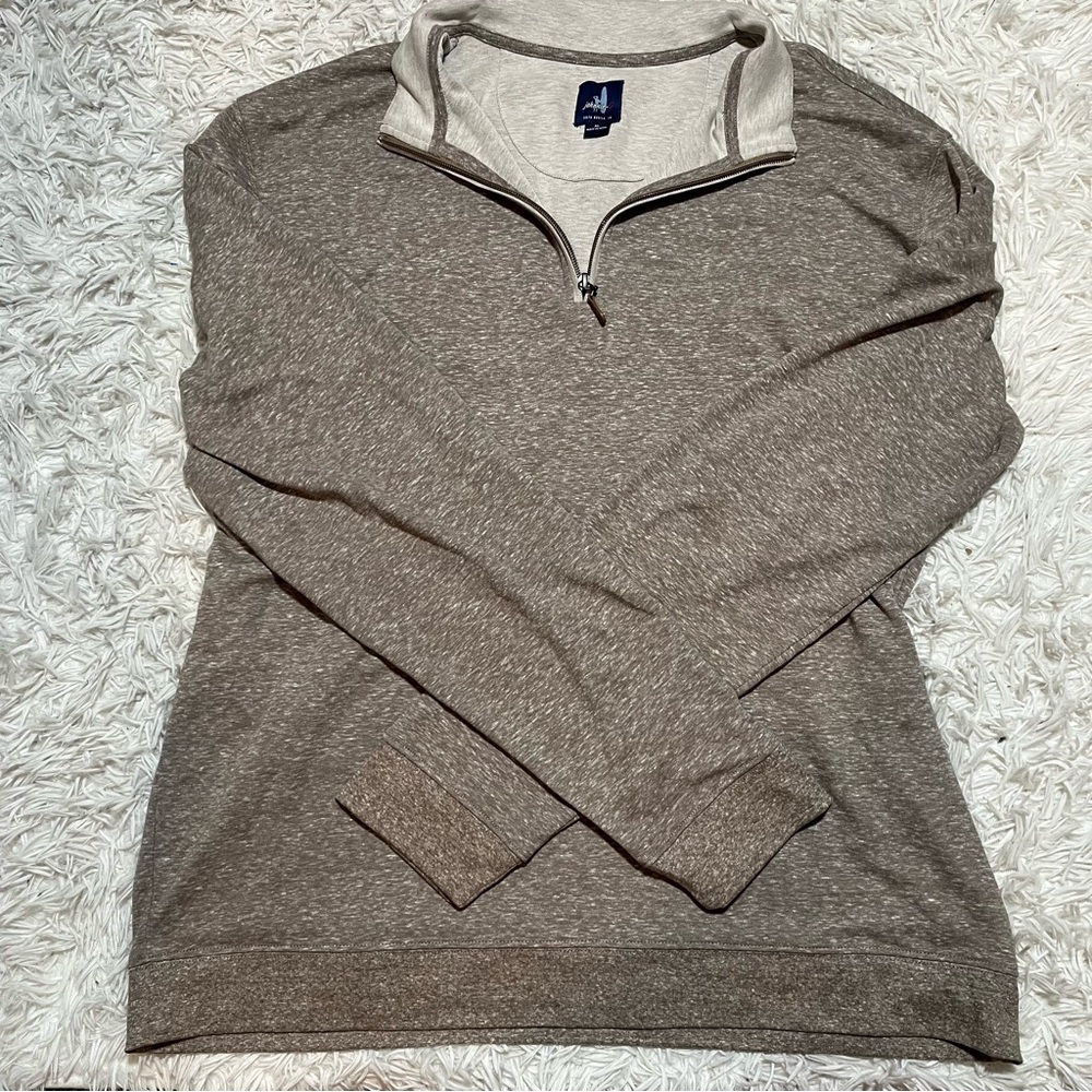 Johnnie O mens khaki quarter zip size XL long sleeve